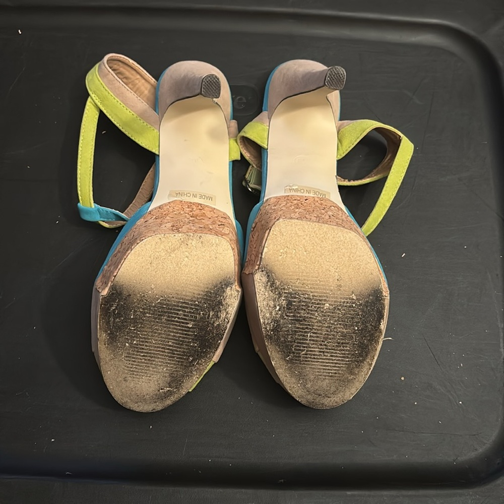 Glaze Women's Blue and Yellow Sandal - Picture 2 of 8